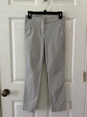 Eliane Rose Black & White Vertical Stripe Pants